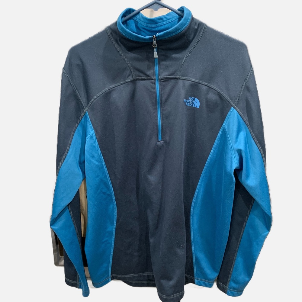 The North Face jacket for men. Size XL. Long sleeves, blue, 1/3 zipper, used - Picture 1 of 6